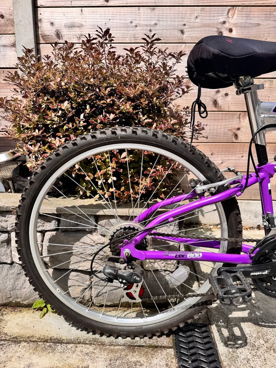 Shockwave Purple and Silver Bike - Image 3