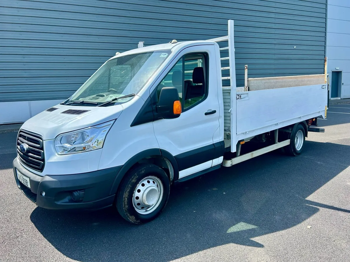 2016 Ford Transit Dropside with tail lift low klms - Image 2
