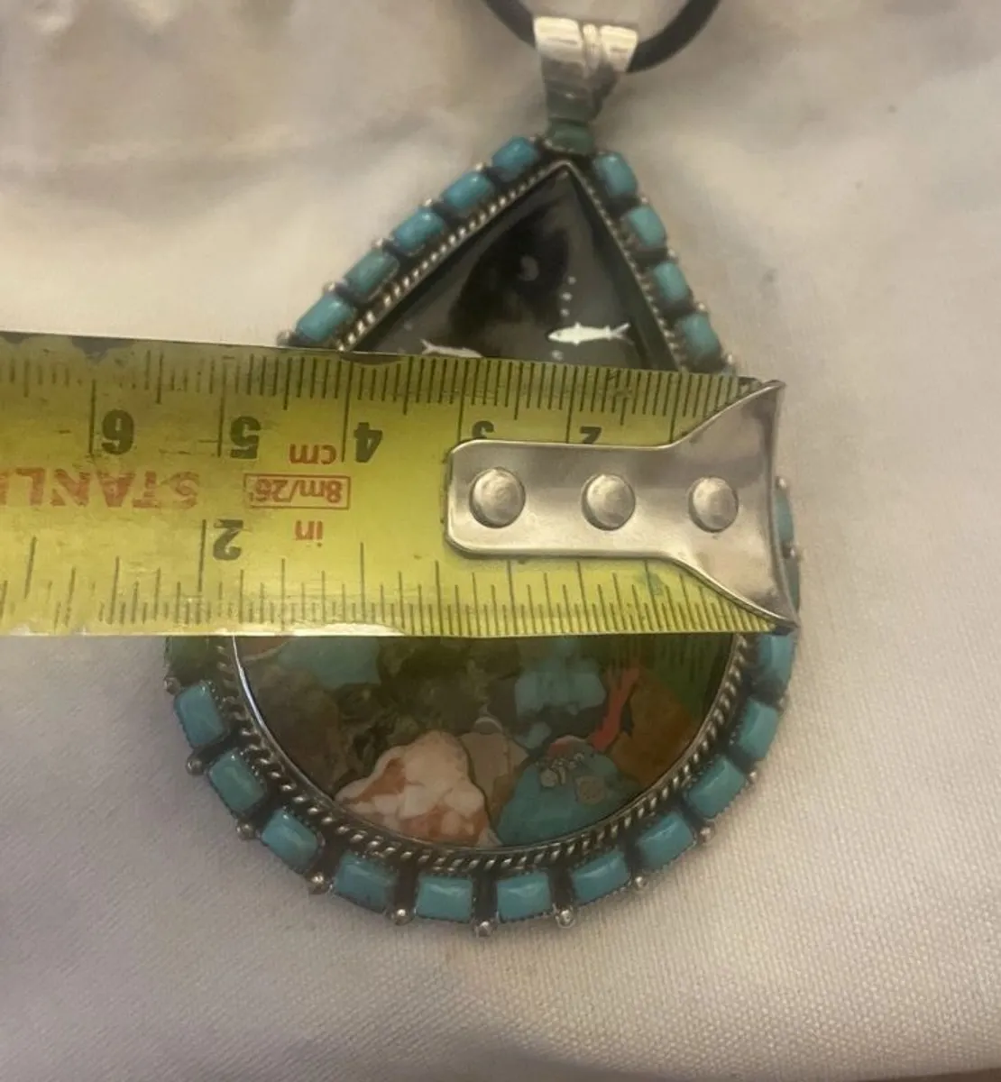Native American Zuni style pendant - Image 3