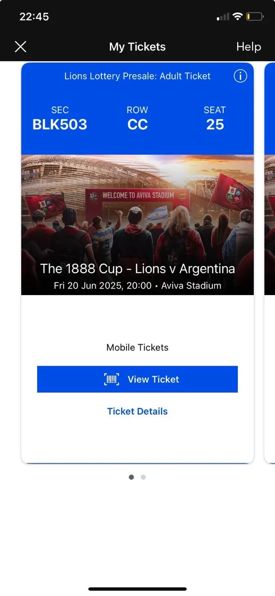 Lions vs Argentina tickets