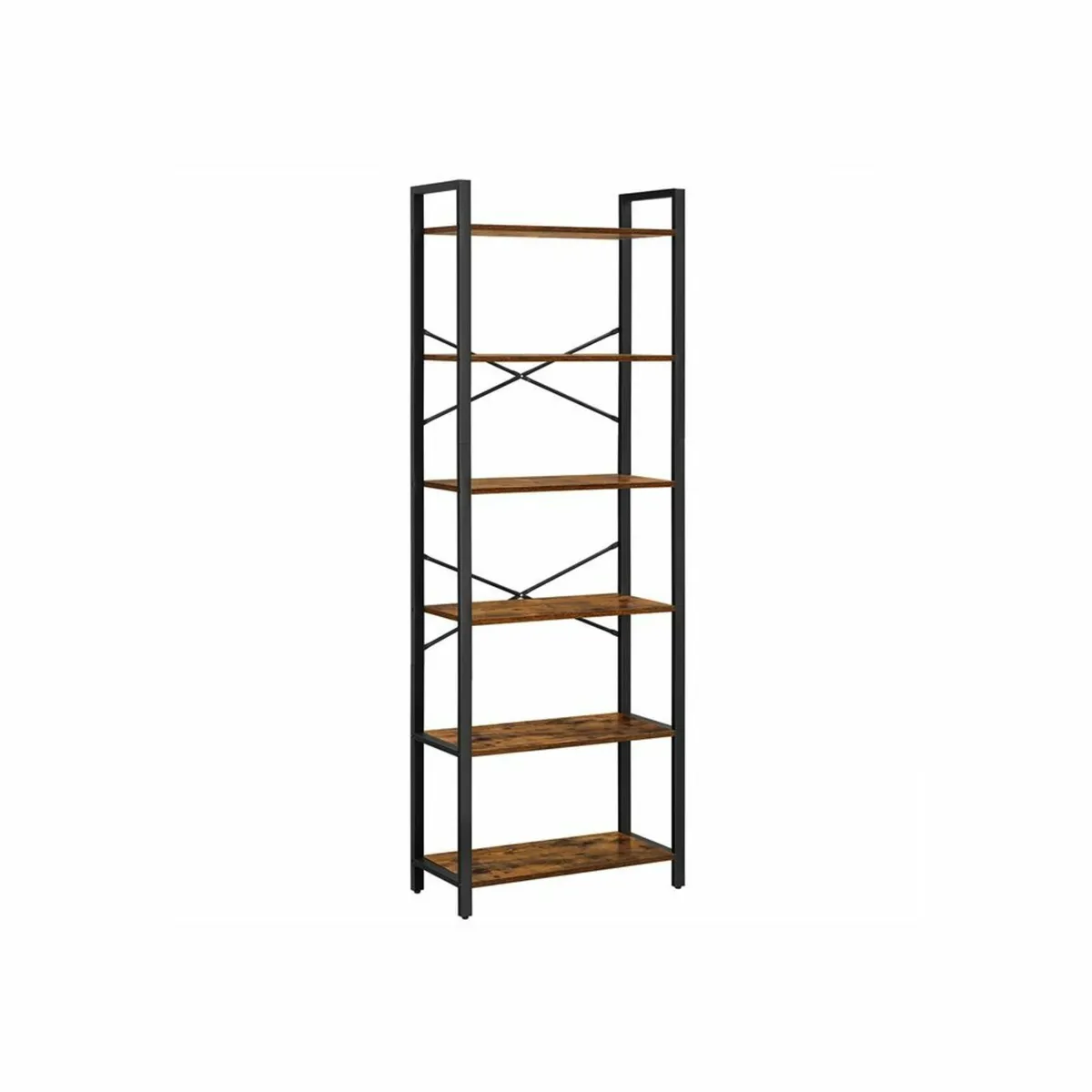 Narrow bookcase 6 levels shelves - Image 2