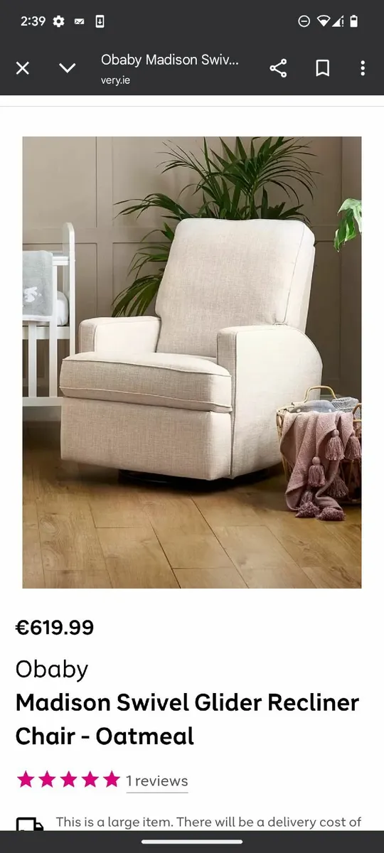 Swivel glider chair - Image 3