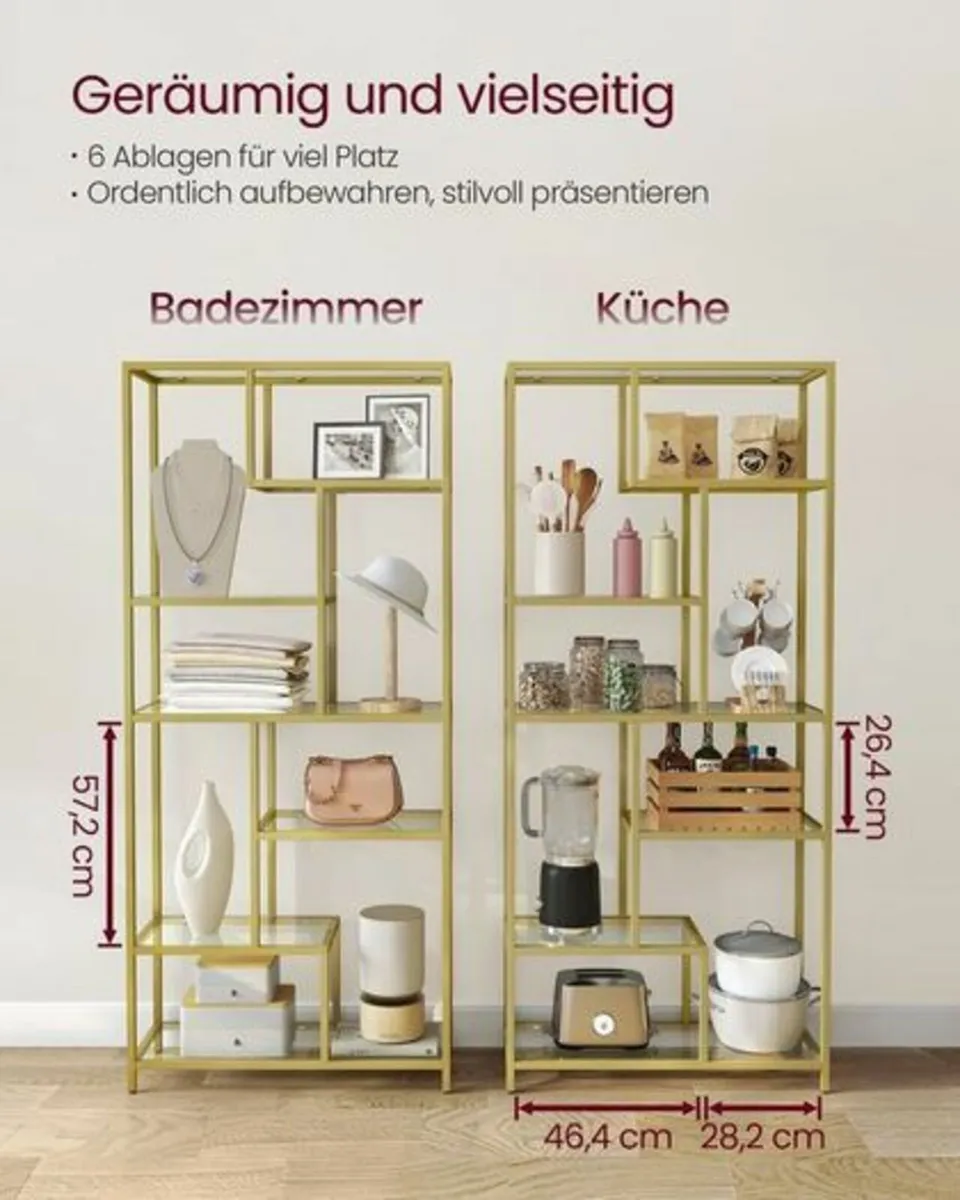 Gold Bookcase - Image 3