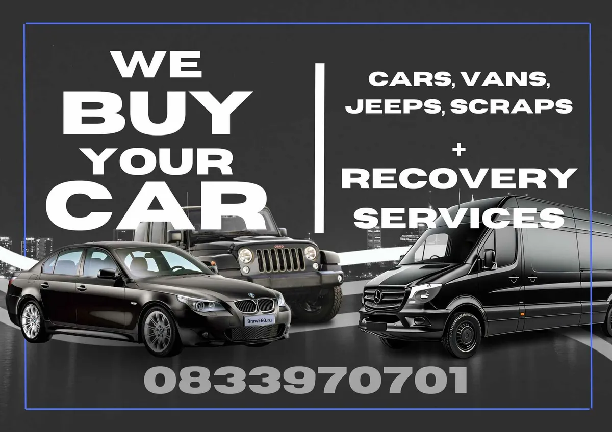 We buy cars, cars scraps