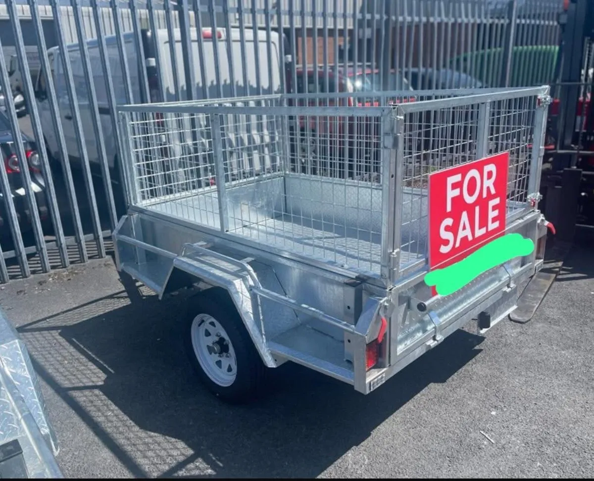 New galvanised 7x4 & 6x4 car trailer in stock ✅ - Image 3