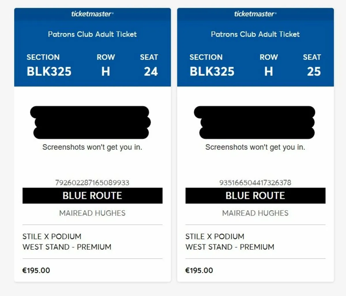Lions v Argentina Rugby Tickets Premium x2 tickets