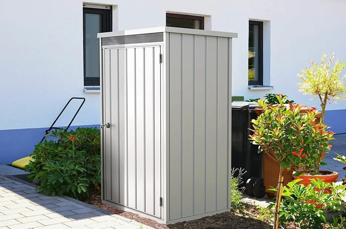 3x2 Palladium High Store Steel Locker Sheds - Image 1