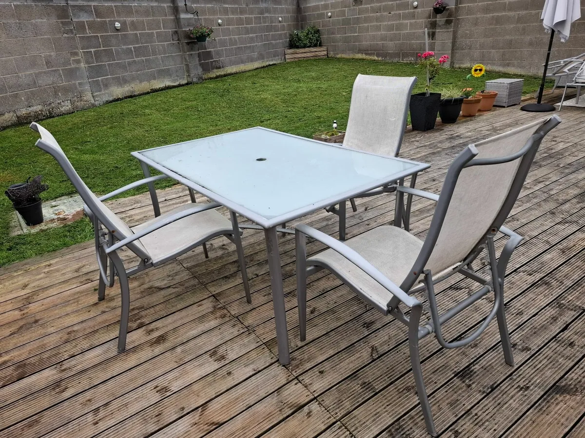 Garden table and chairs