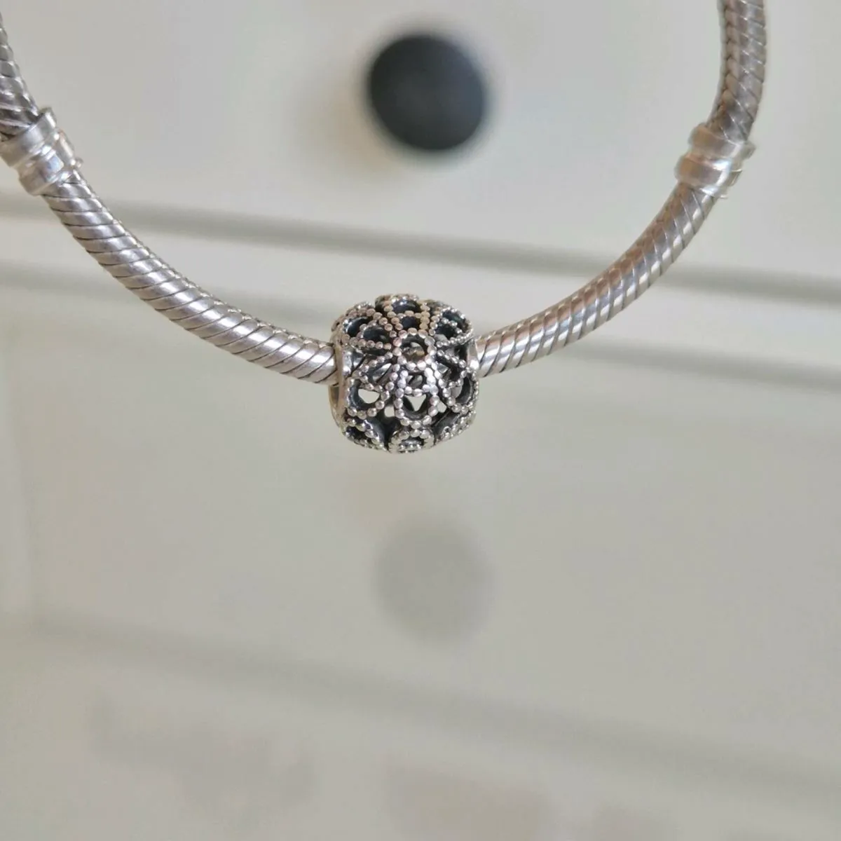 Pandora flower charm - Image 3