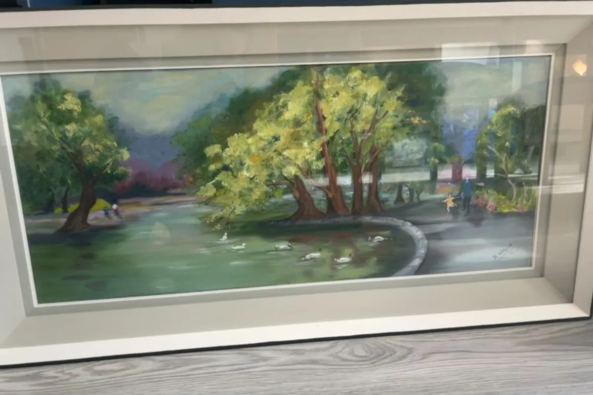 Herbert Park by B. ONeill Original Oil Painting - Image 3