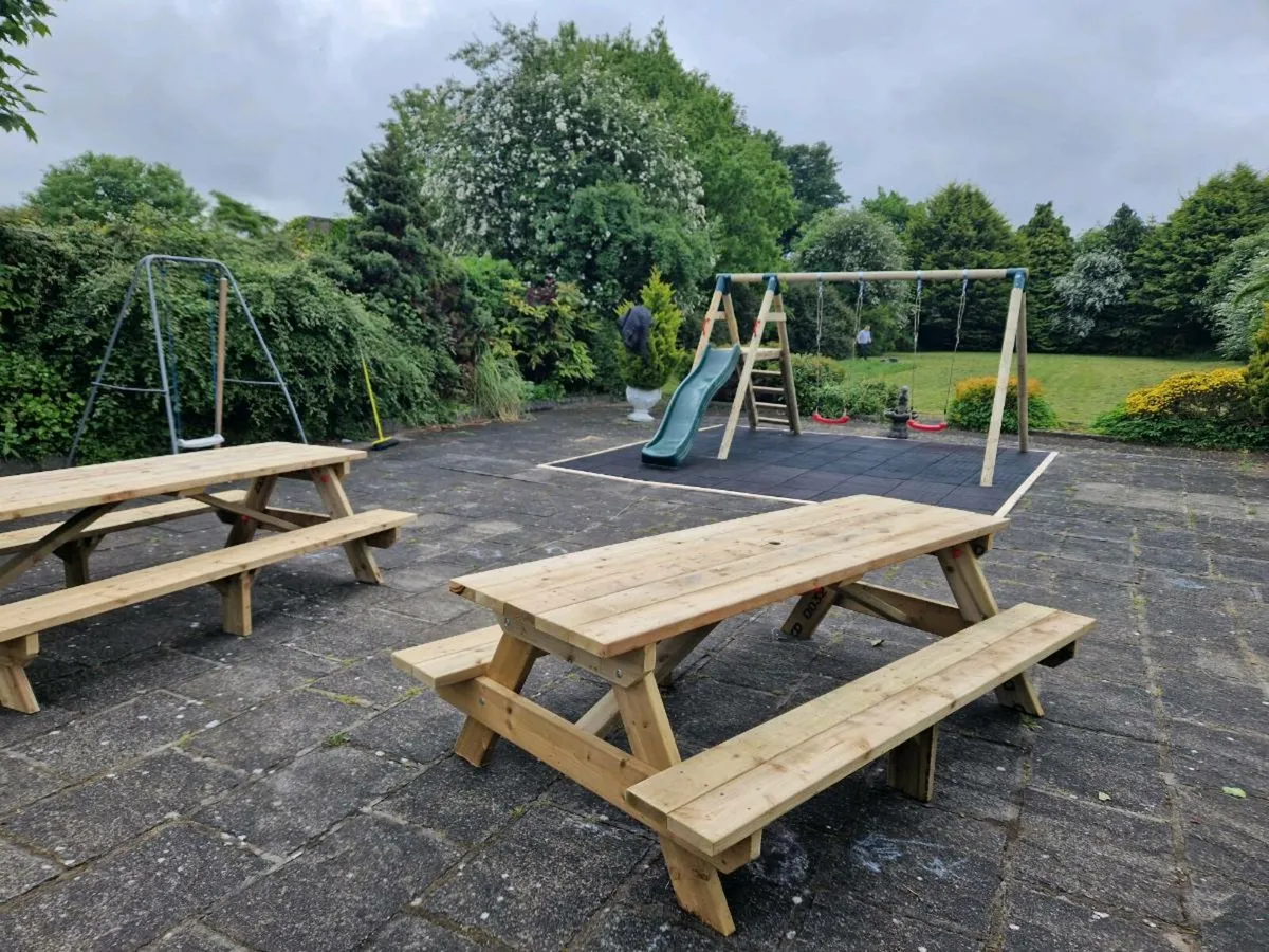 6ft and 8ft Picnic Tables - Image 2