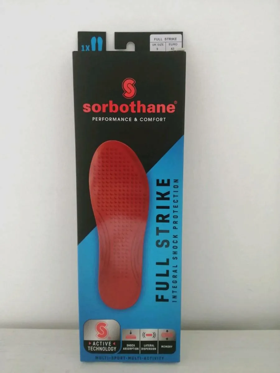 Sorbothane Full Strike Insoles UK9 - Image 1