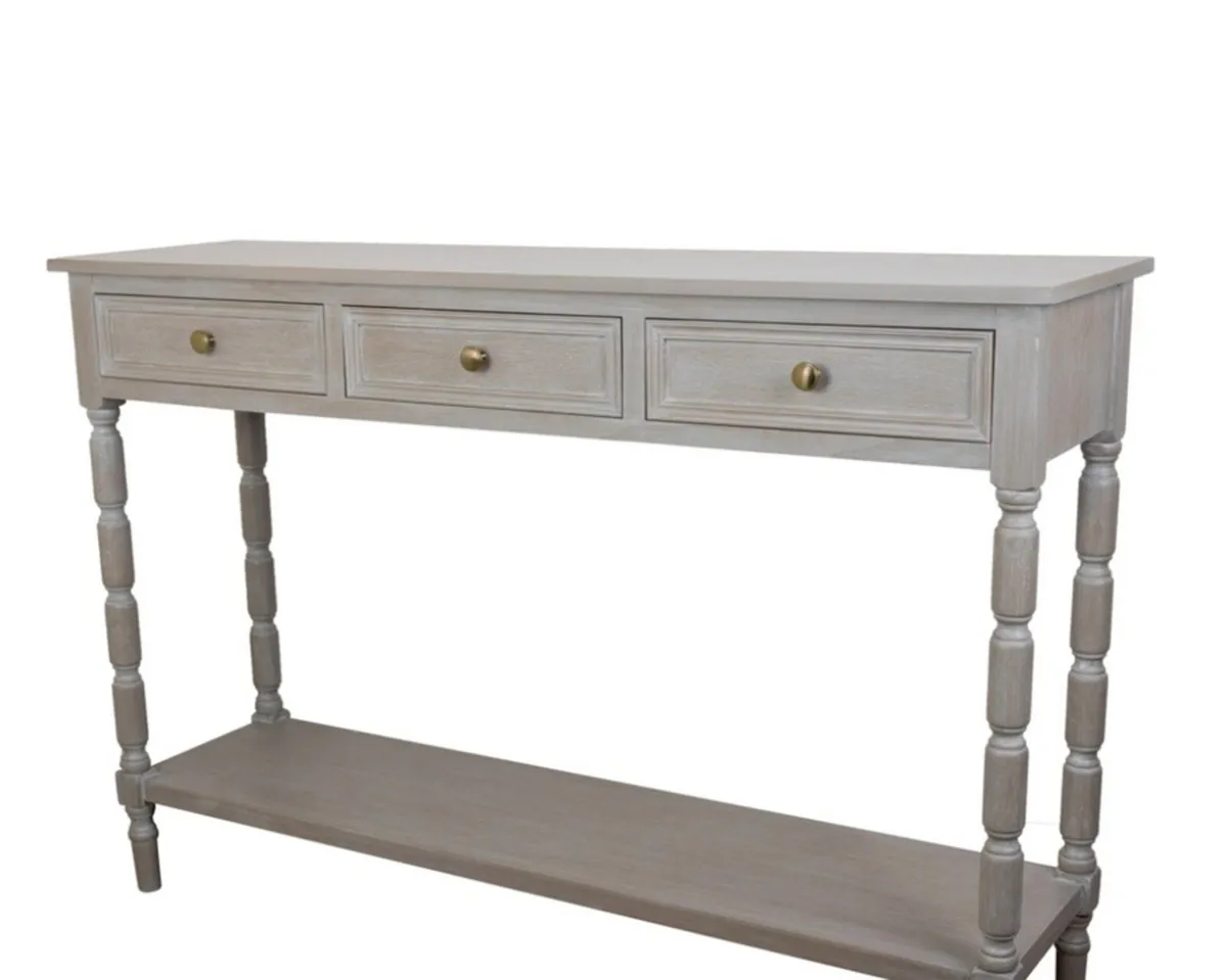 Brand New 3 Drawer Console Table - Image 1