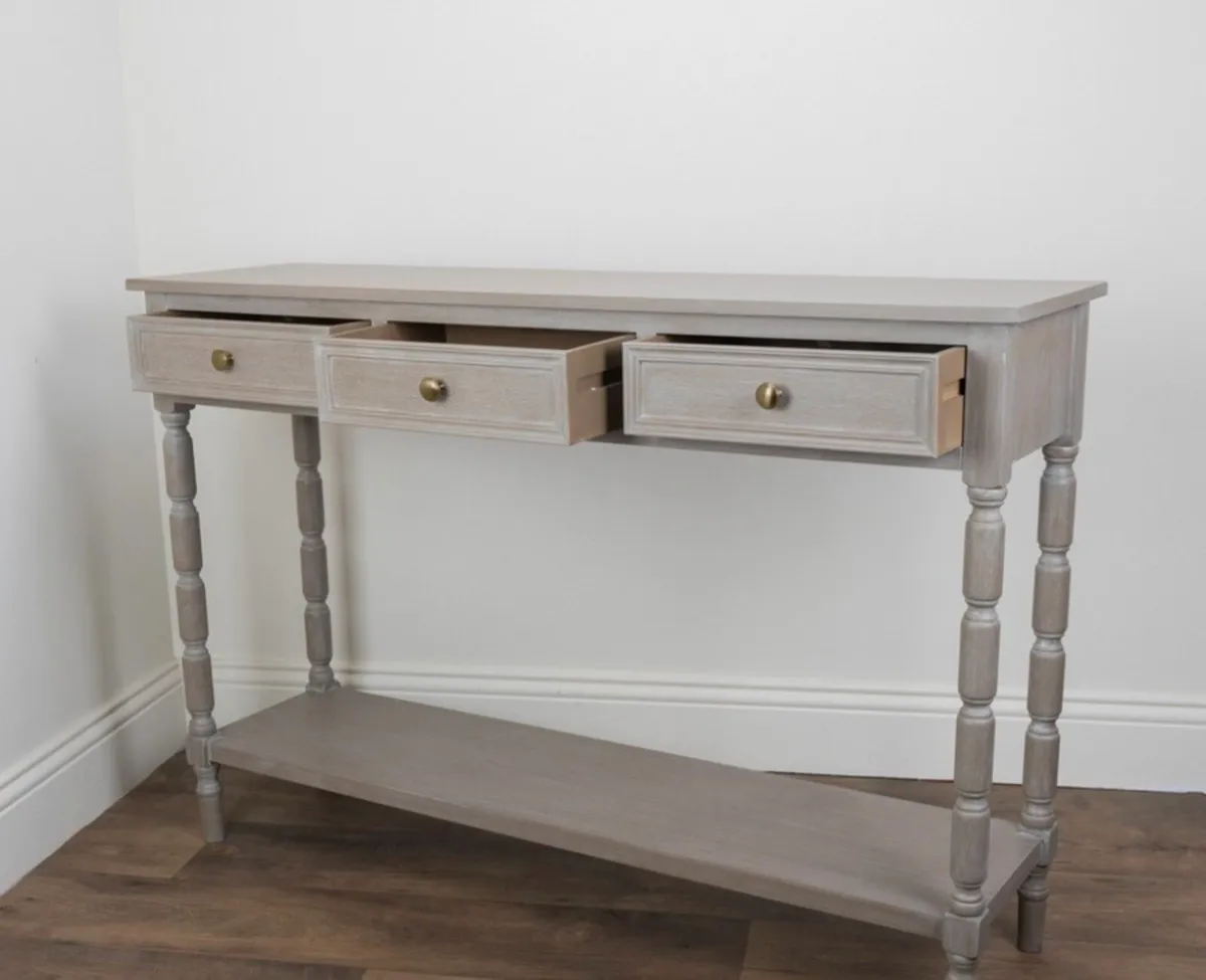 Brand New 3 Drawer Console Table - Image 2