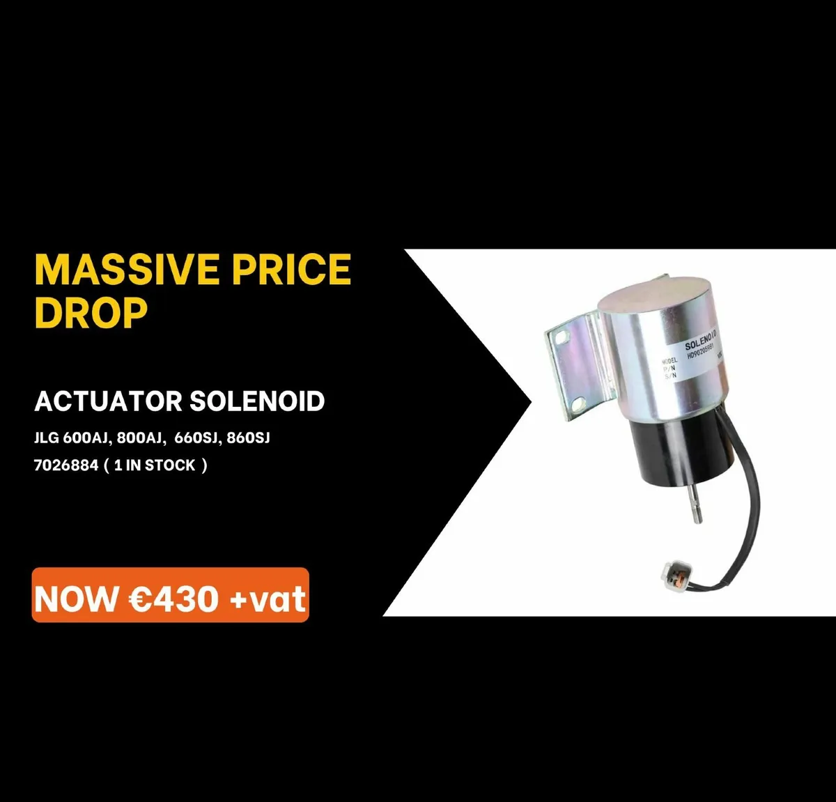 ACTUATOR SOLENOID  JLG