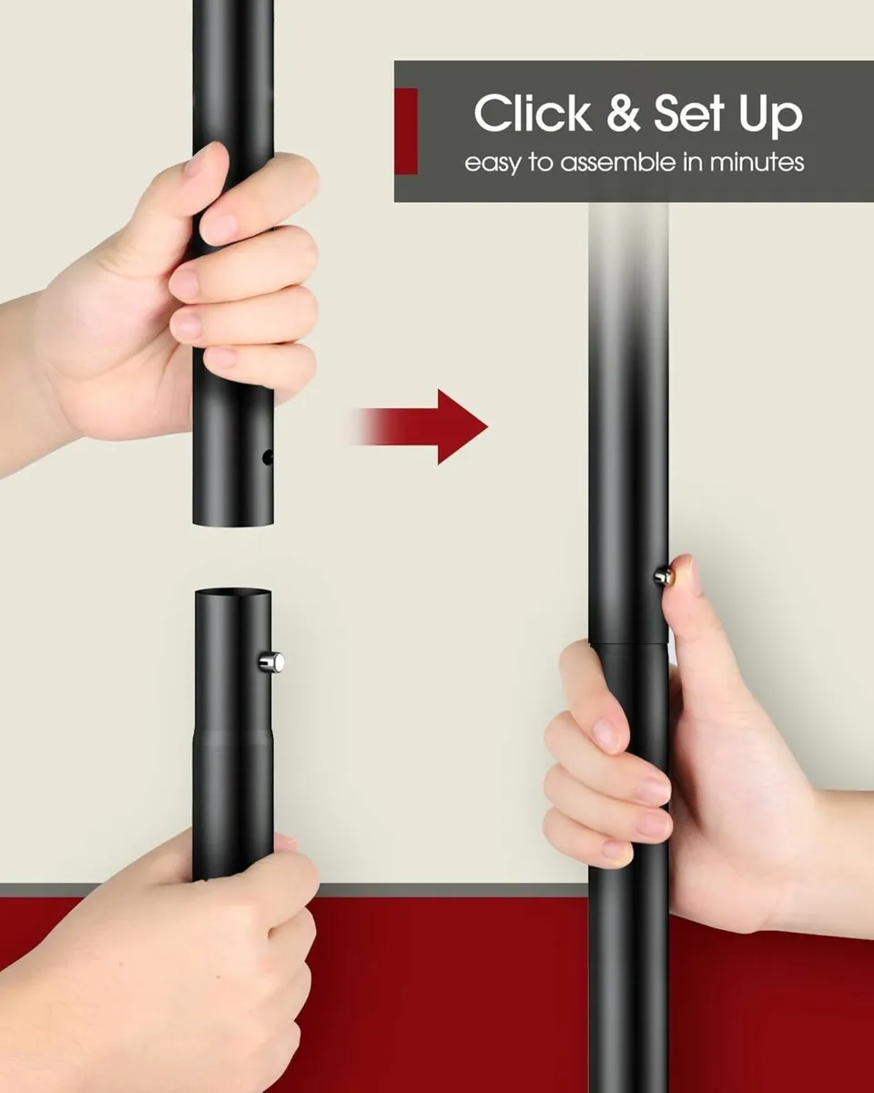 Movable Clothes Rack Bottom Shoes rack Heavy-Duty - Image 3