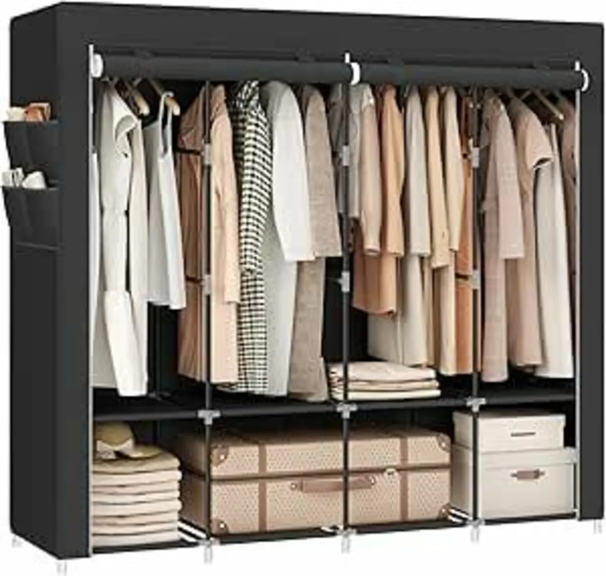 Clothes Wardrobe Portable Closet Garment Organise - Image 3