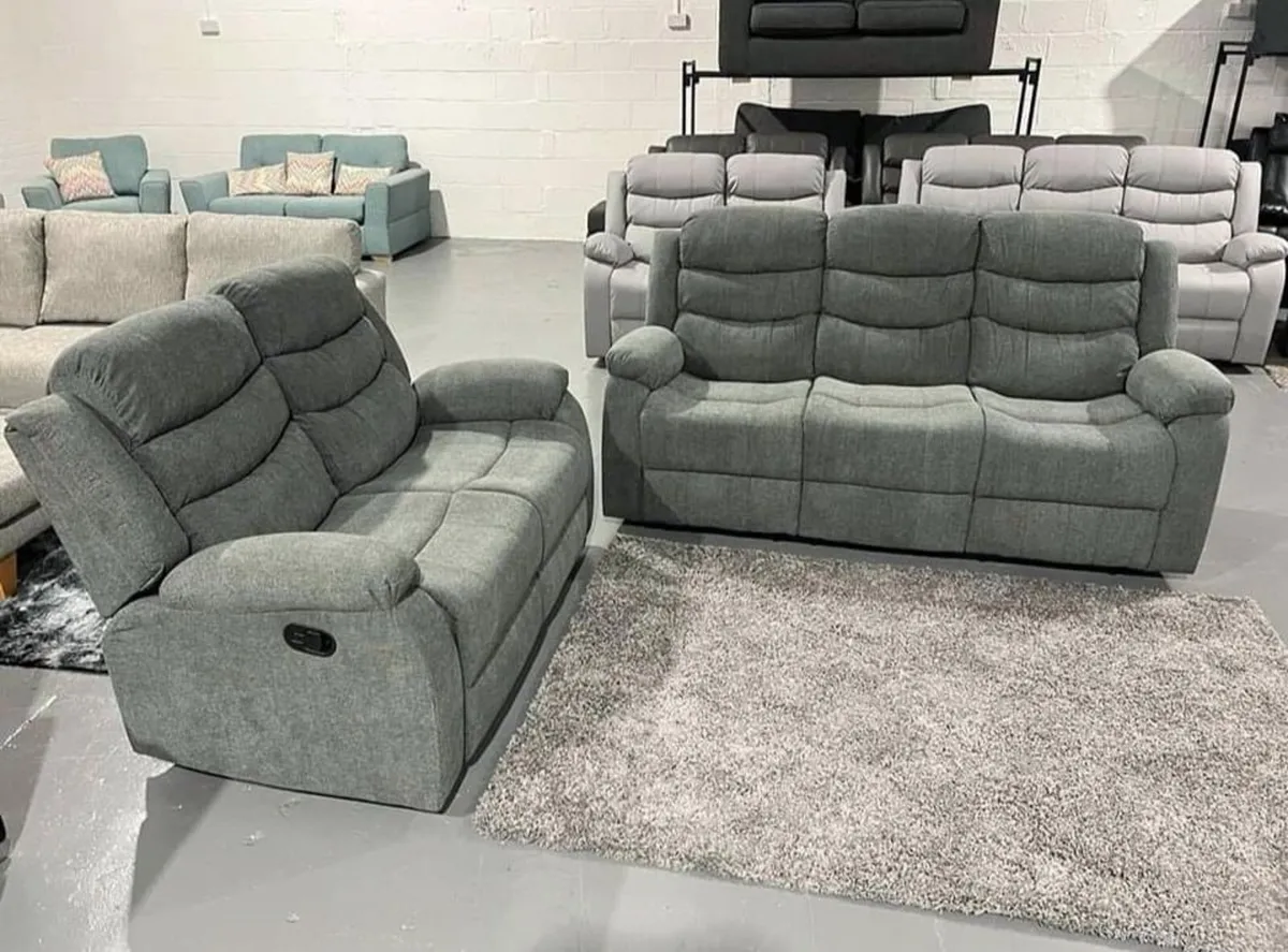 New Almeria Fabric Sofa Sets Free Delivery - Image 1