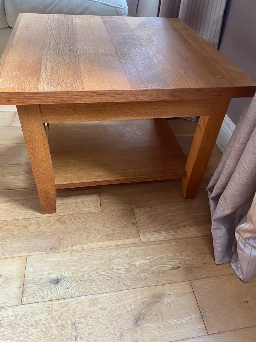 Oak coffee table - Image 3