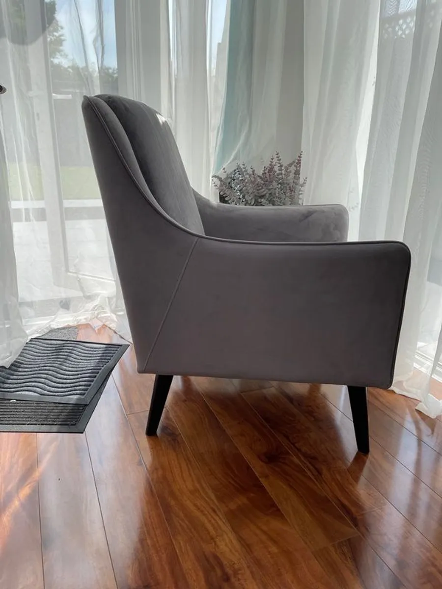 grey occasional chair - Image 4