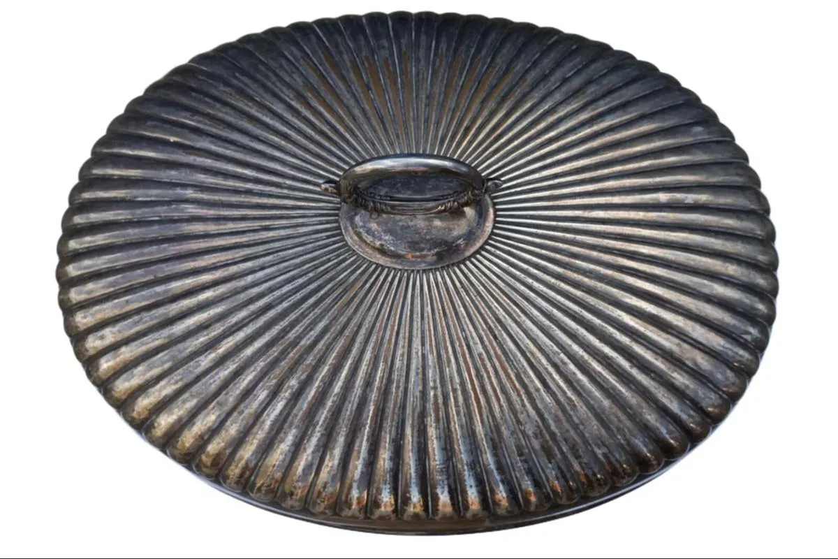 Antique 19thC. large oval meat dome/cloche - Image 4