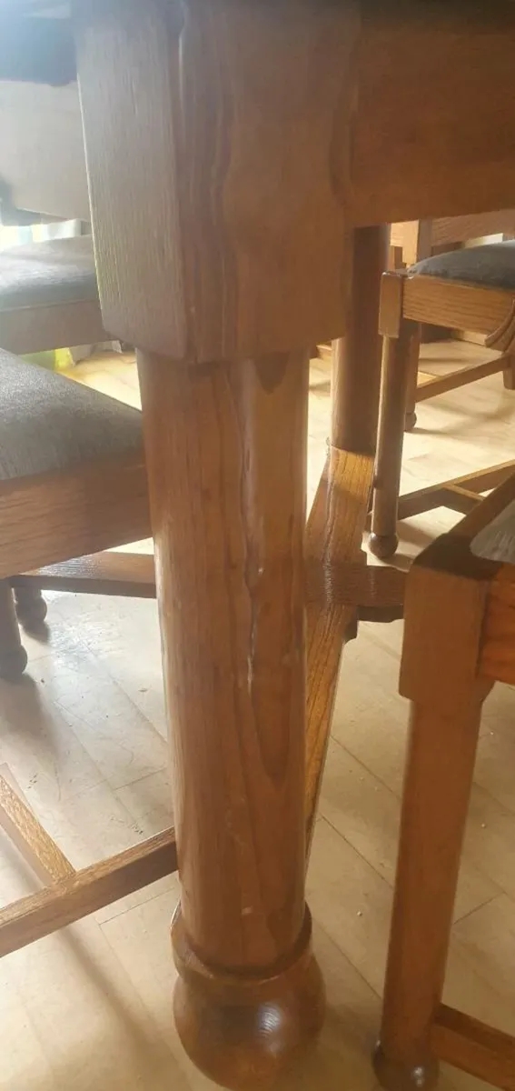 Vintage Wooden Table - Image 4