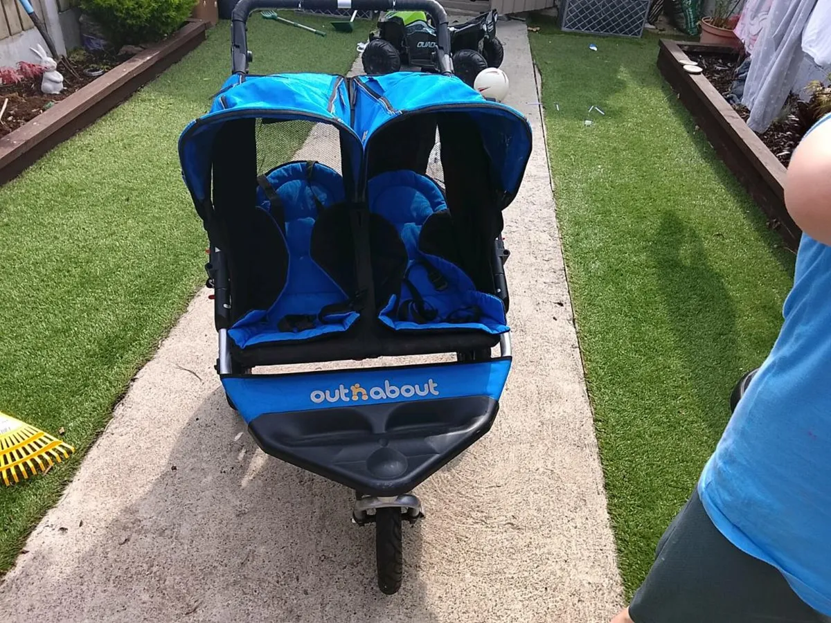 Our and About double buggy blue - Image 2