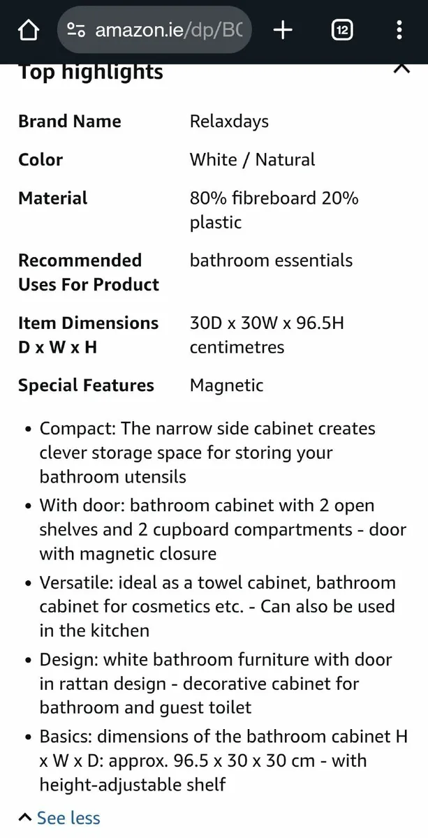 Bathroom cabinet - Image 3