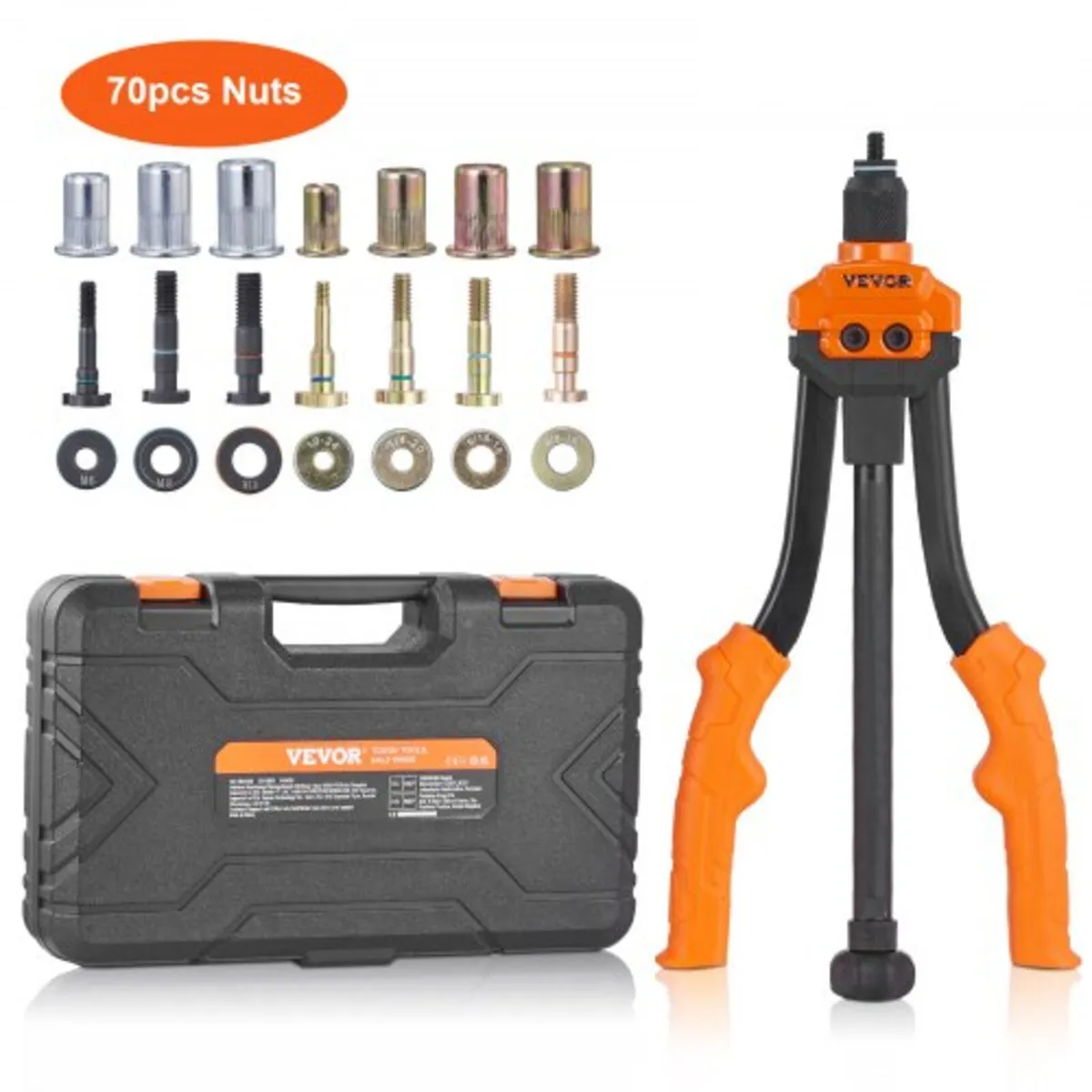 Rivet Nut Tool, 14â€ Rivnut Tool Kit with 7 PCS M