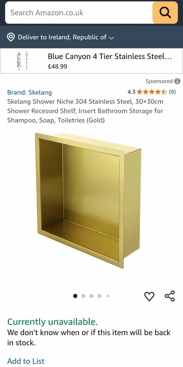 3 shower niches - Image 1