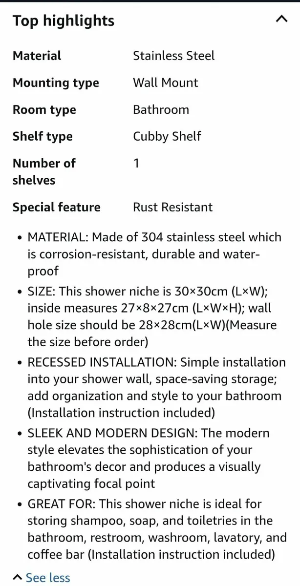 3 shower niches - Image 2