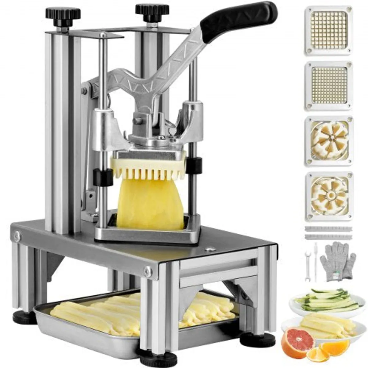 Commercial French Fry Cutter with 4 Replacement Bl
