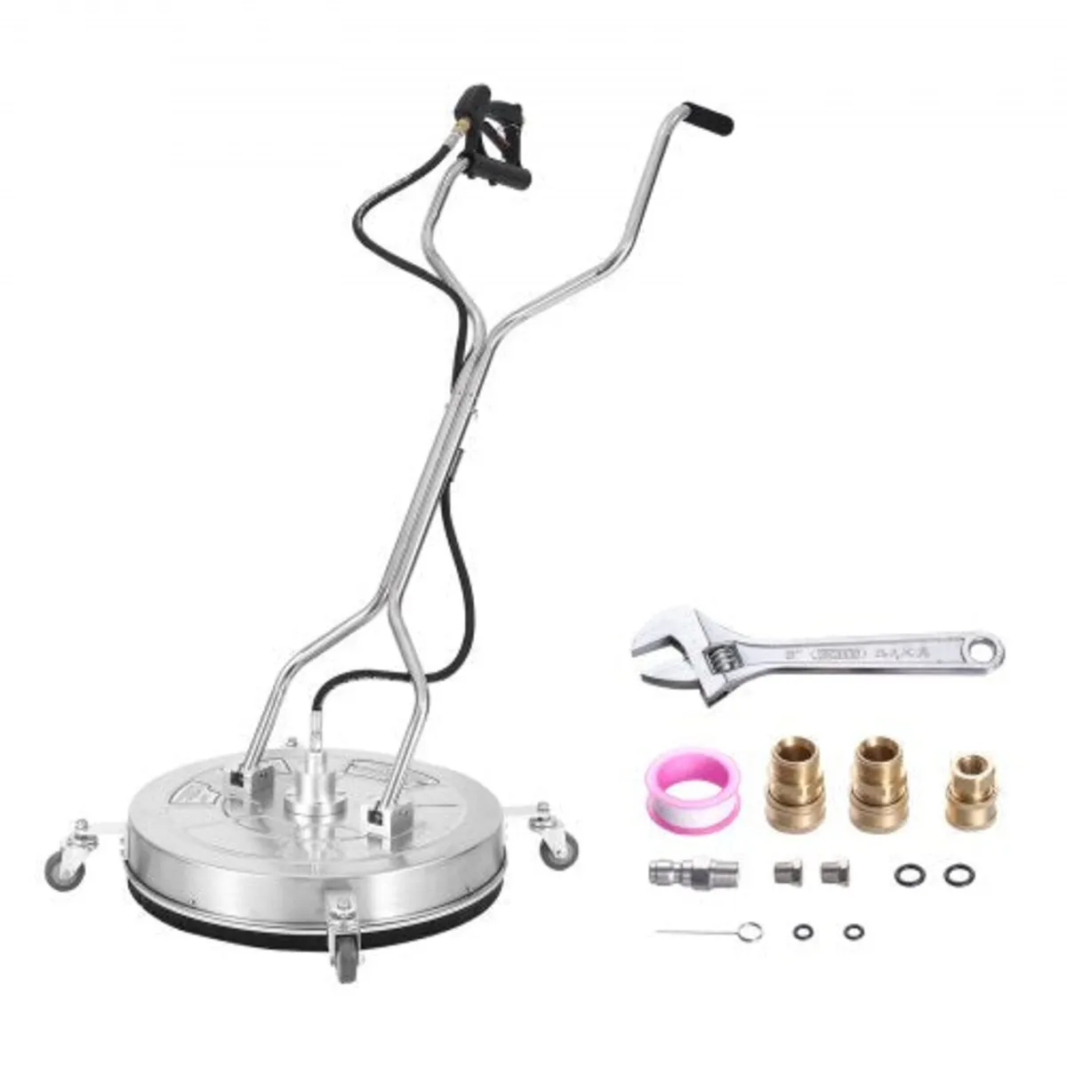 24" Pressure Washer Surface Cleaner w/ Handles & W
