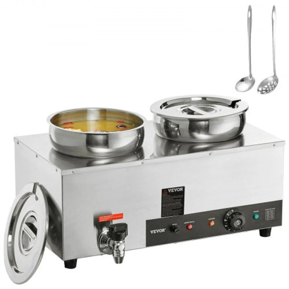 Commercial Soup Warmer Soup Station with 2*7.4 Qt