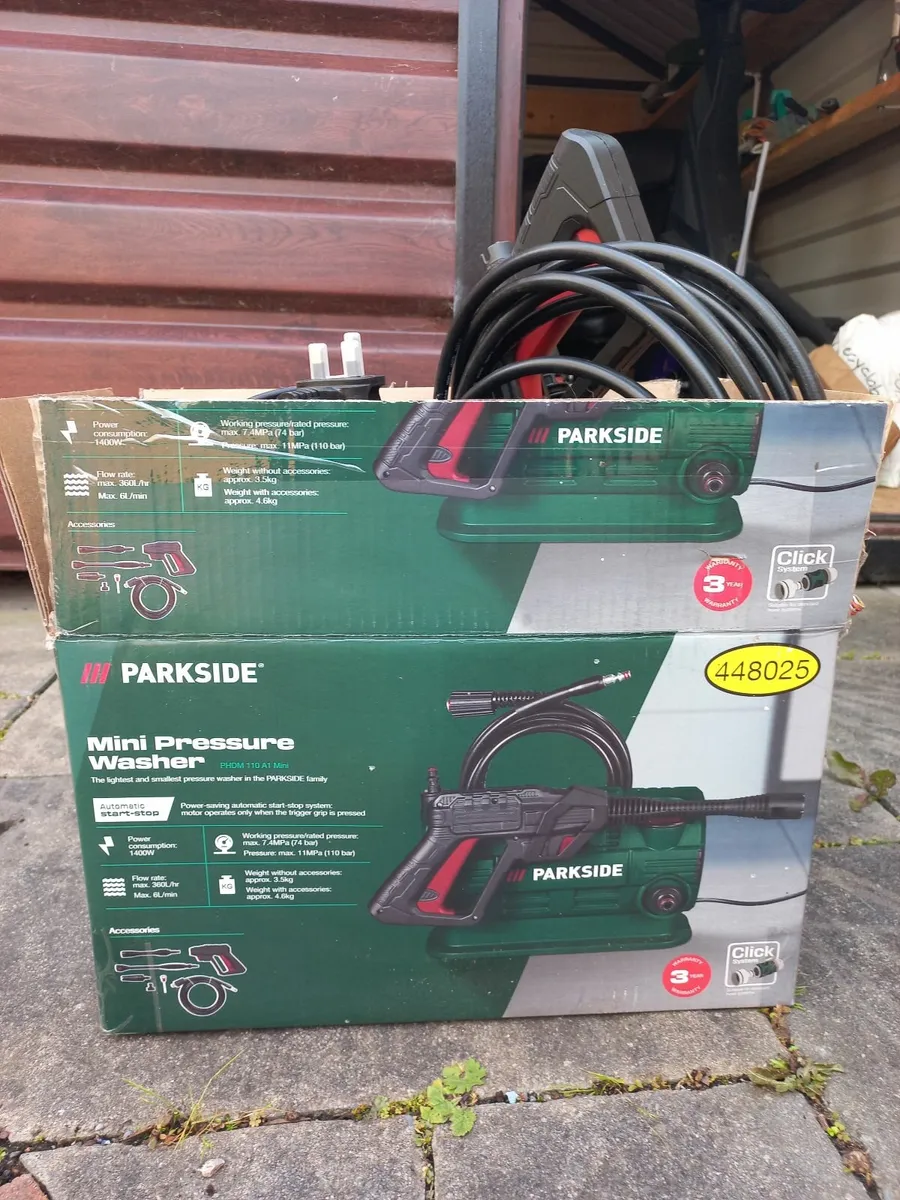 Parkside mini pressure washer - Image 1
