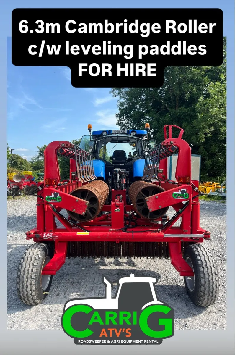 FOR HIRE - Cambridge Roller with leveling Paddles - Image 1