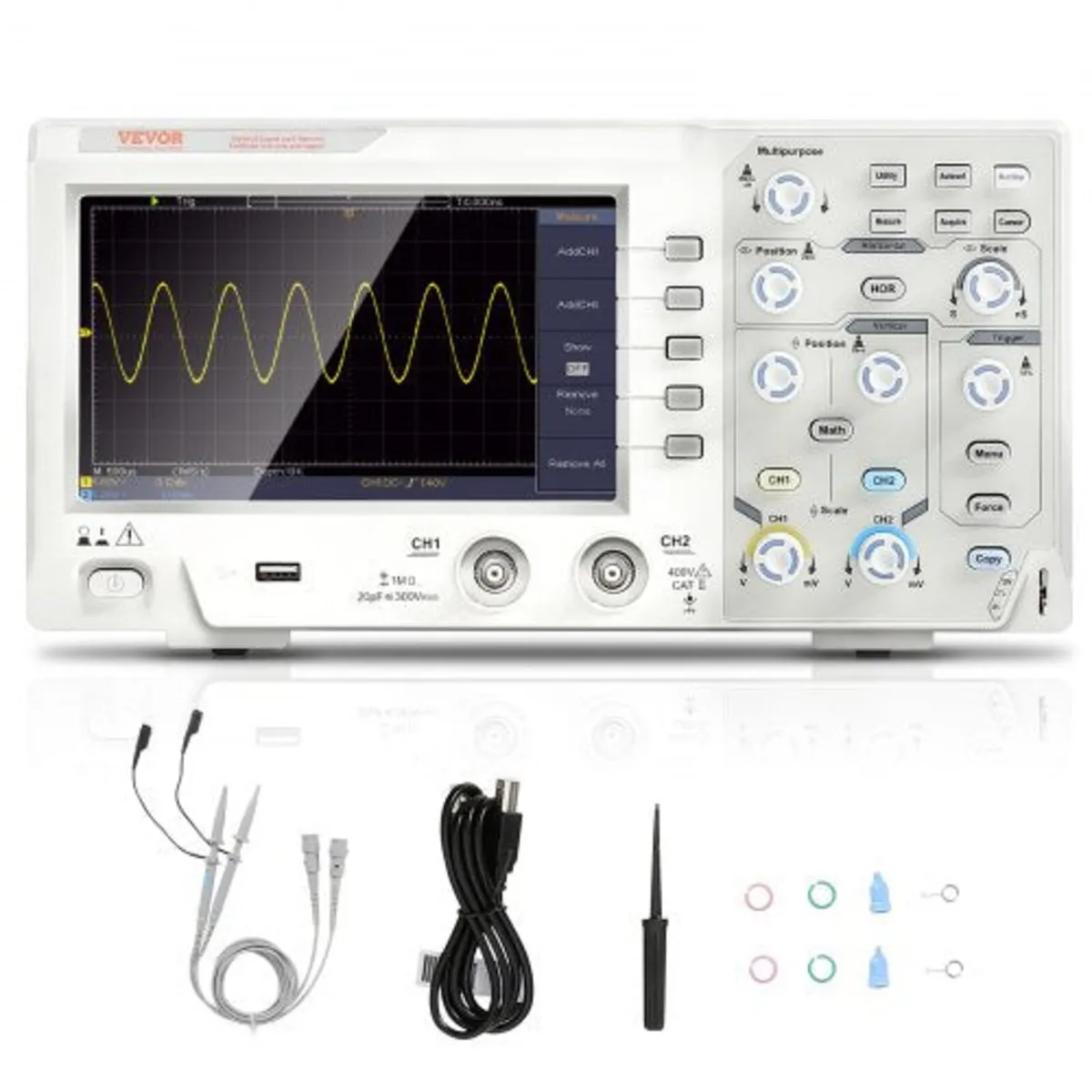 Portable Digital Oscilloscope 1GS/S Sampling Rate