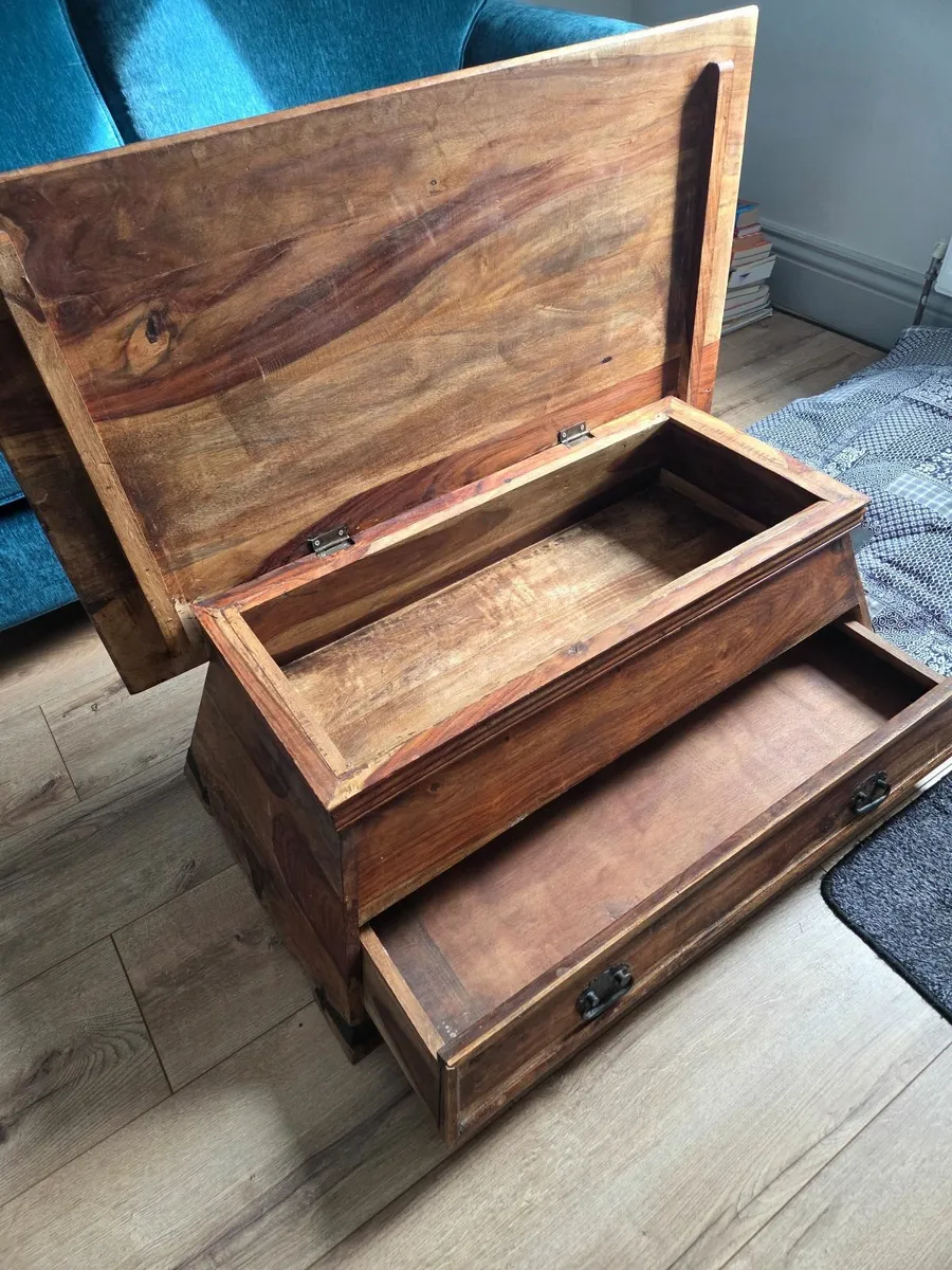 Wooden Chest  Coffee table - Image 2