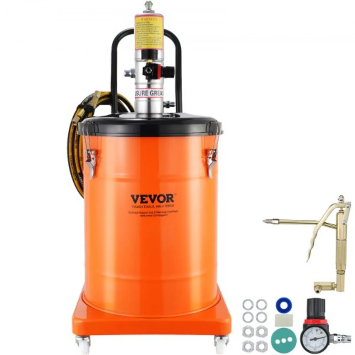 Grease Pump, 10.5 Gallon 40L Air Operated Grease P