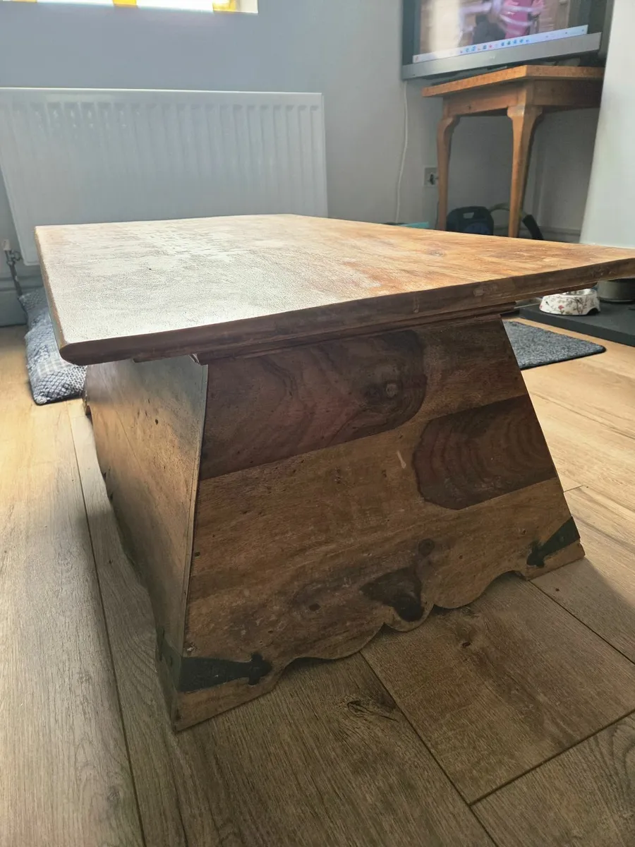 Wooden Chest  Coffee table - Image 4