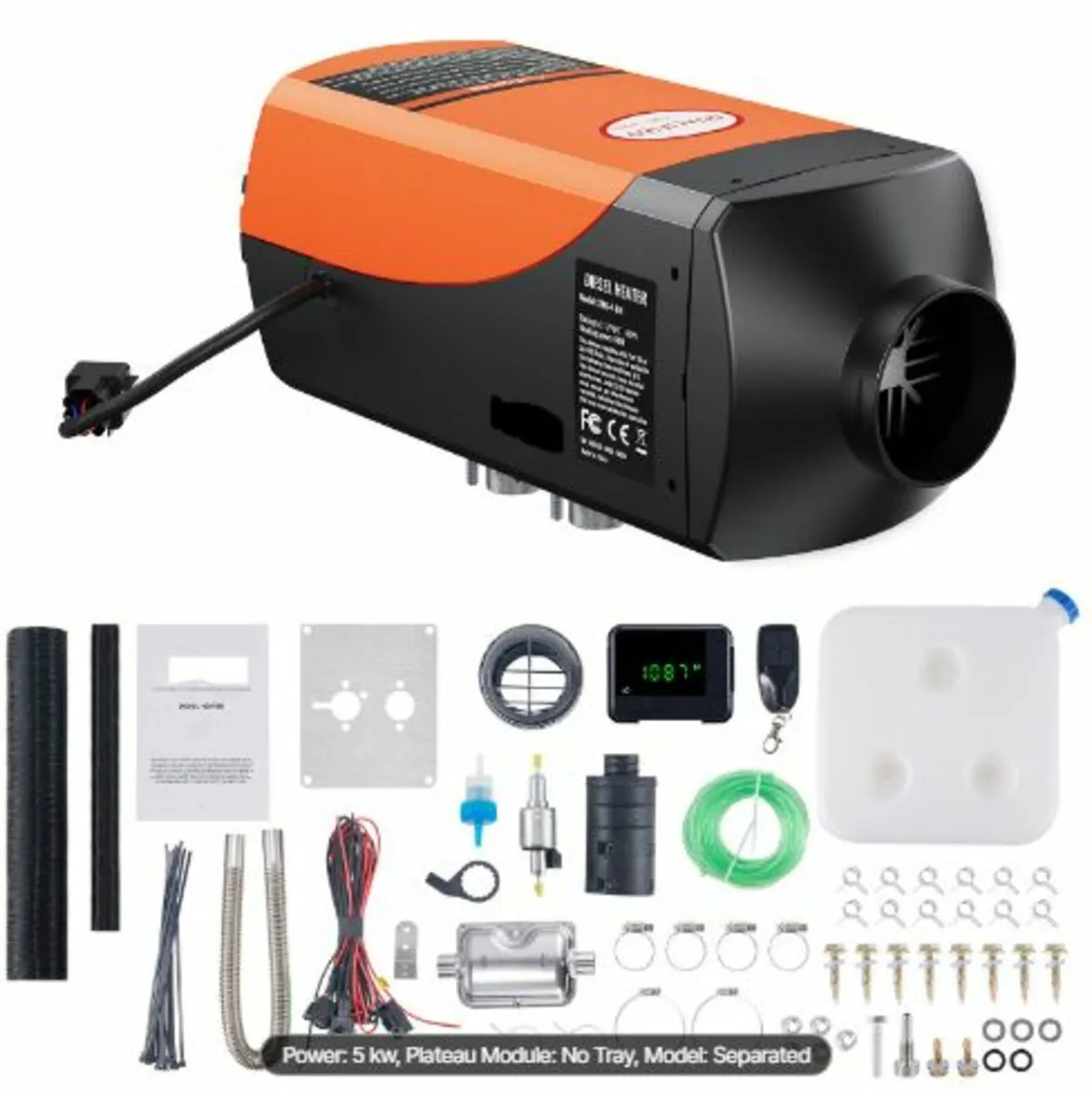 Diesel Air Heater 12V 5KW LCD Display Remote - Image 1