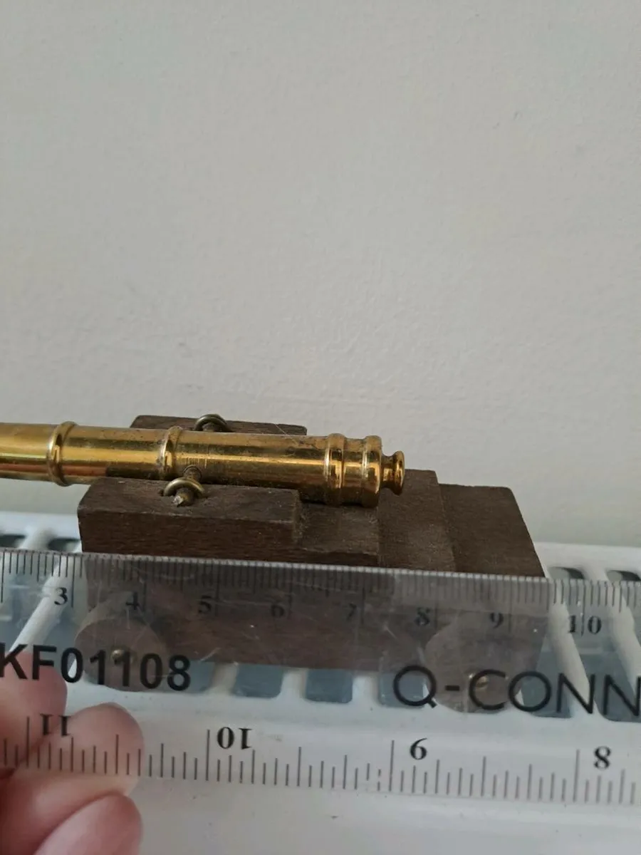 Vintage naval cannon model - Image 4