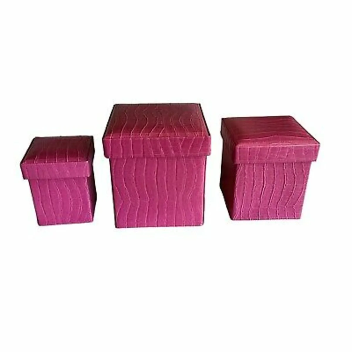 Pink snake look ottoman please read description - Image 1