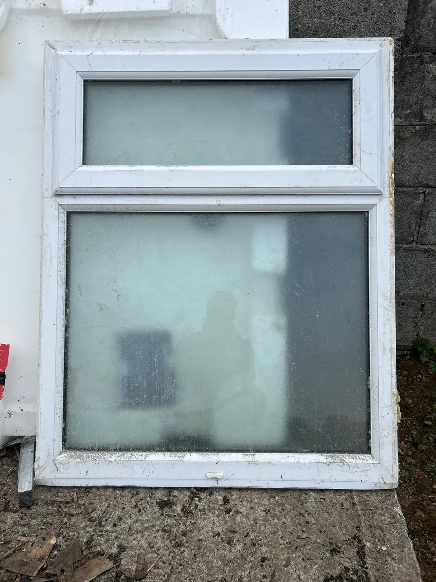 Frosted glass double glazed window