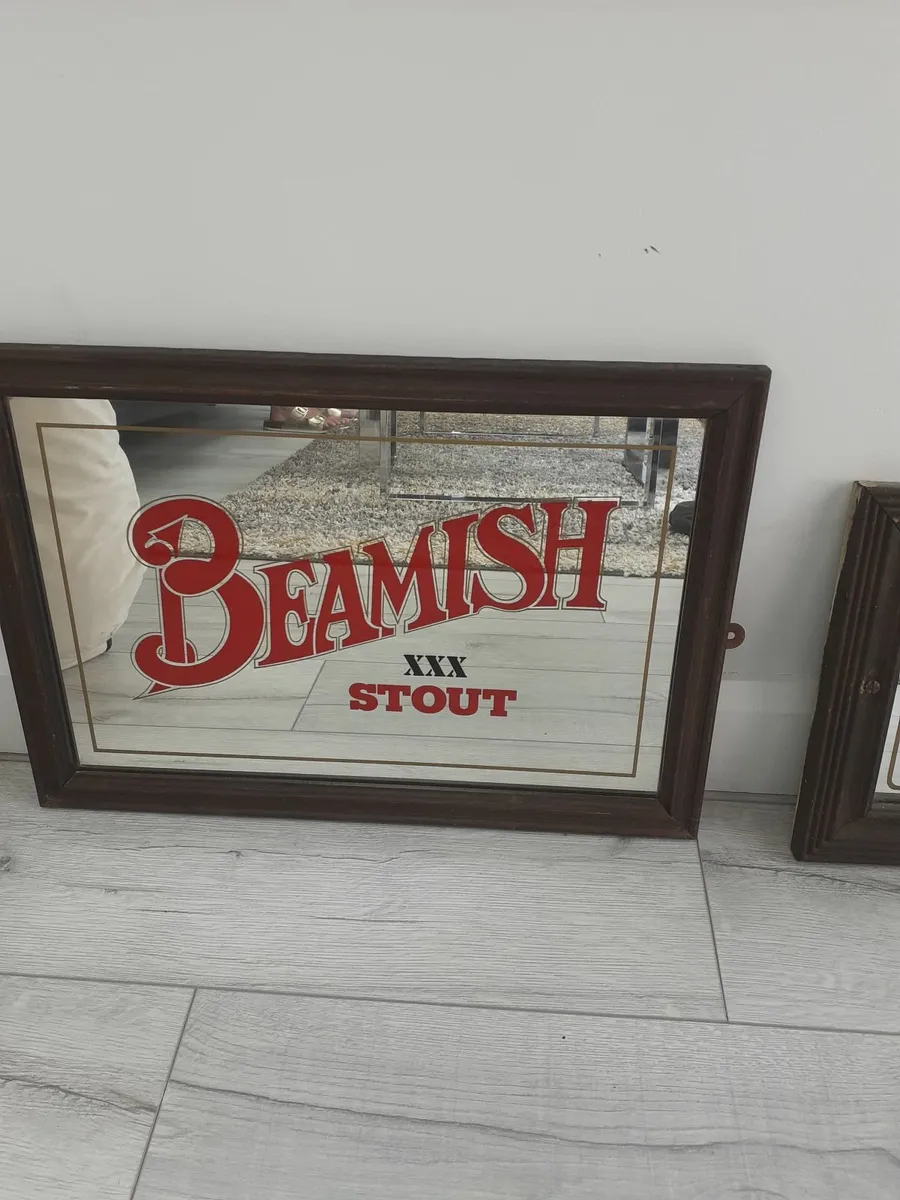 Beamish and Paddy Whiskey Advertising Mirrors - Image 1