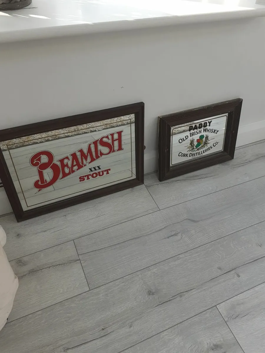 Beamish and Paddy Whiskey Advertising Mirrors - Image 2