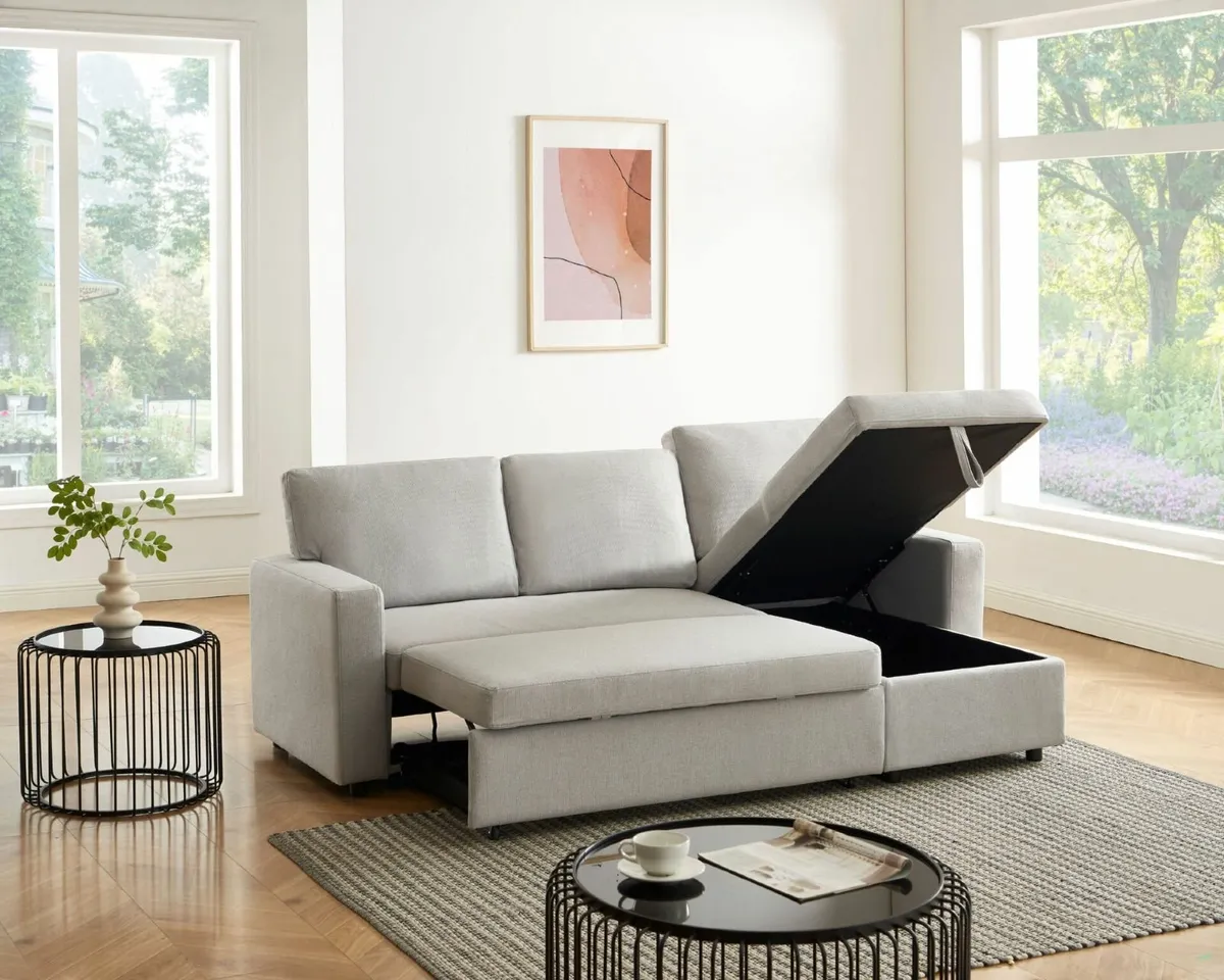 Sofa beds Chaise sofa bed with storage - Image 1