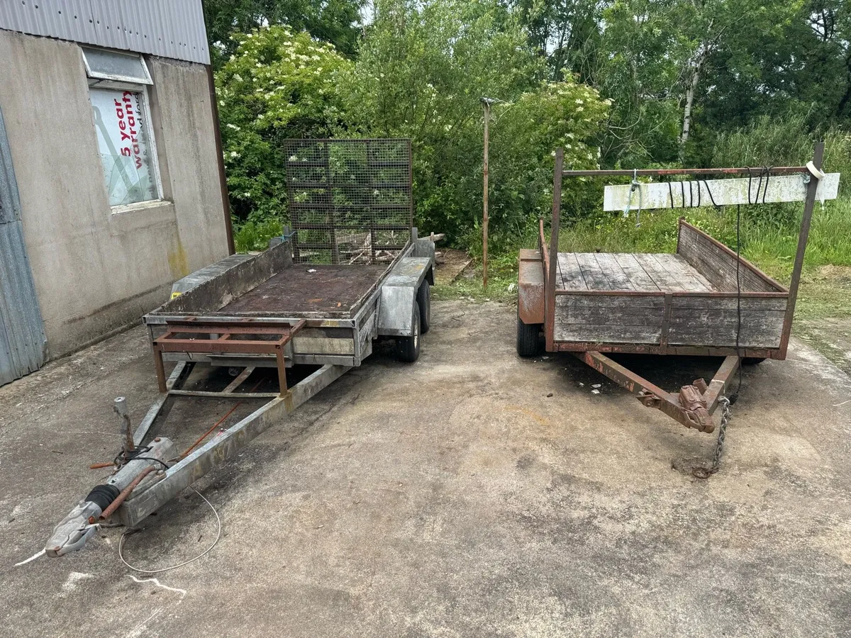 For Sale: Two 8x4 Twin-Axle Trailers - Image 1
