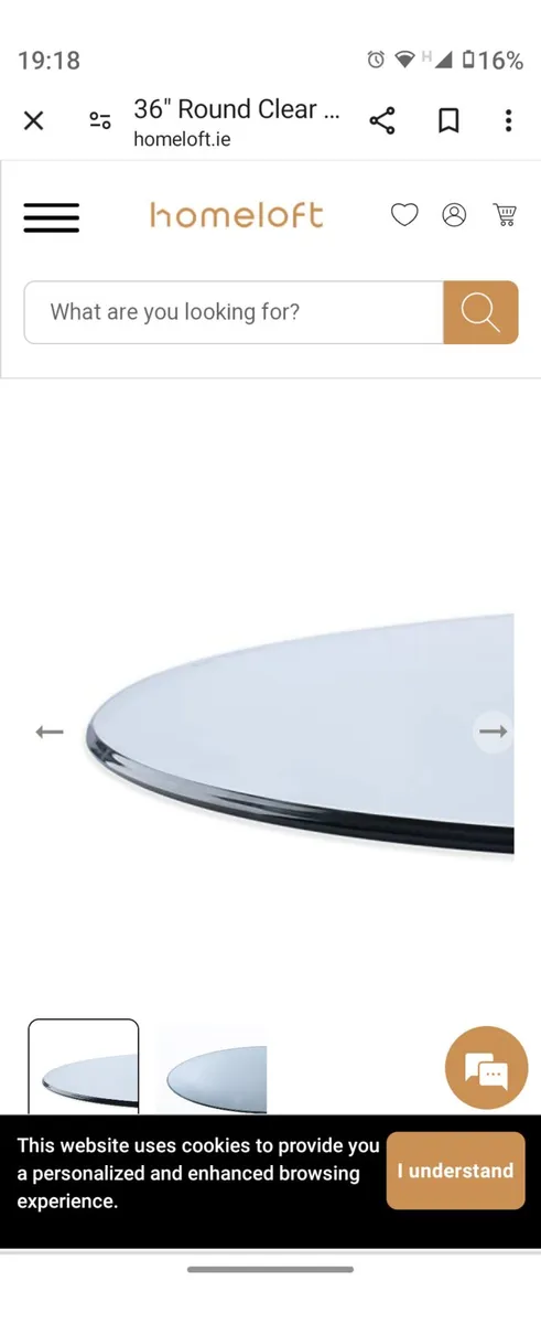Large oval glass top table sturdy and heavy 120cm