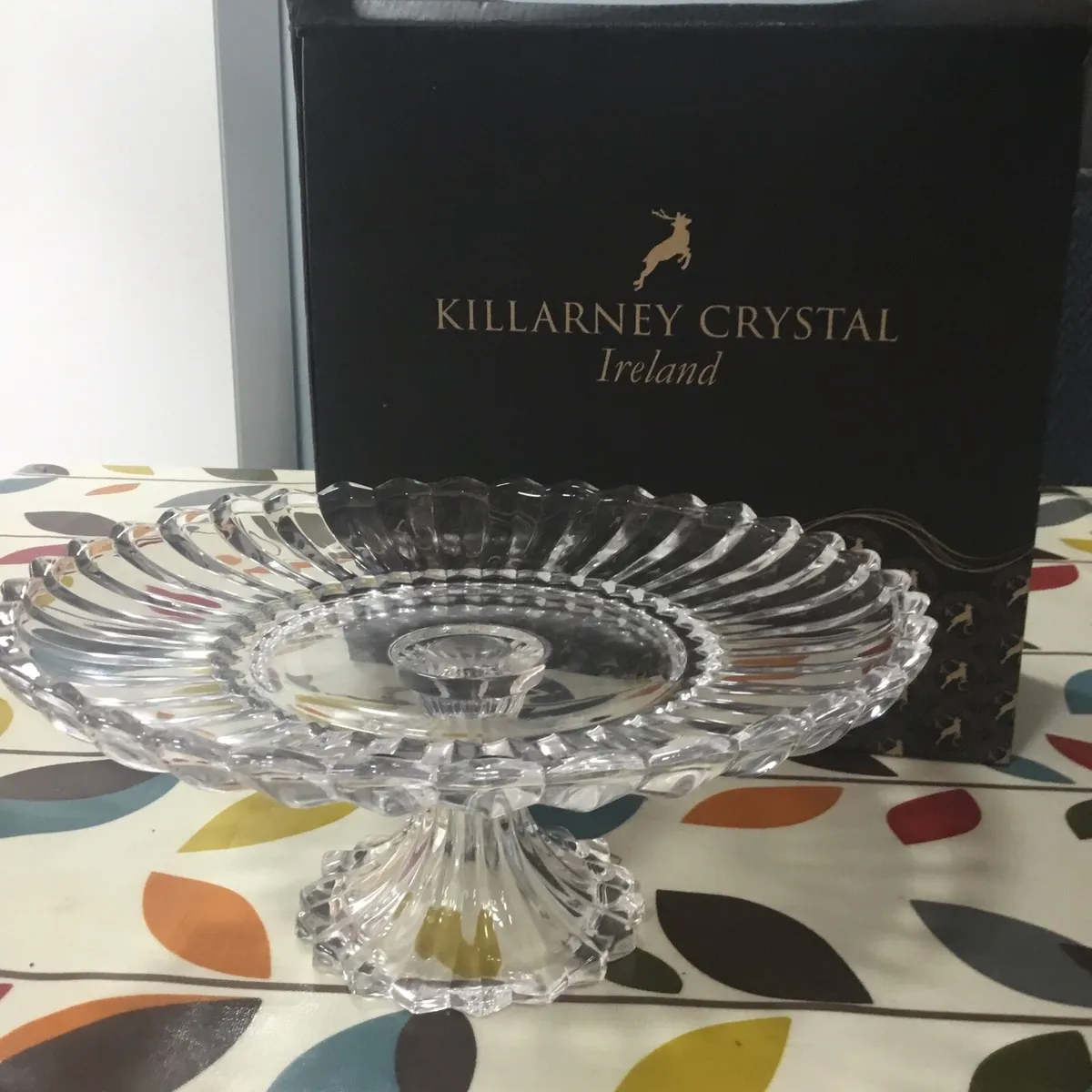 Killarney crystal cake stand - Image 1